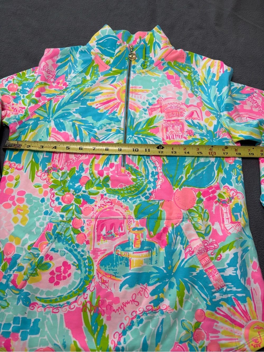 Lilly Pulitzer Vibrant Tropical Print Jacket - Pink, Turquoise & Lime